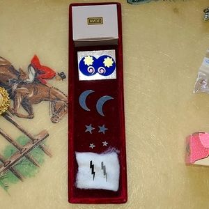 80s magnetic earrings